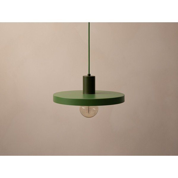 Roheline metallist ripatslamp ø 30 cm Ori - Micadoni-image-3