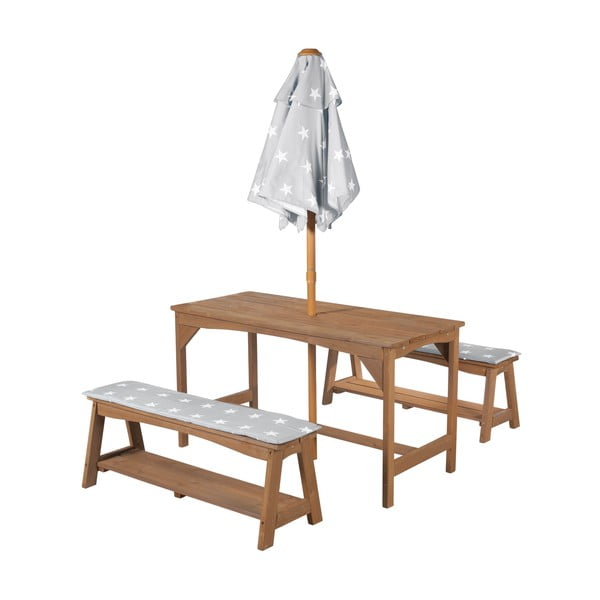 Laste 4-osaline aiamööbli komplekt Outdoor + - Roba-image-1