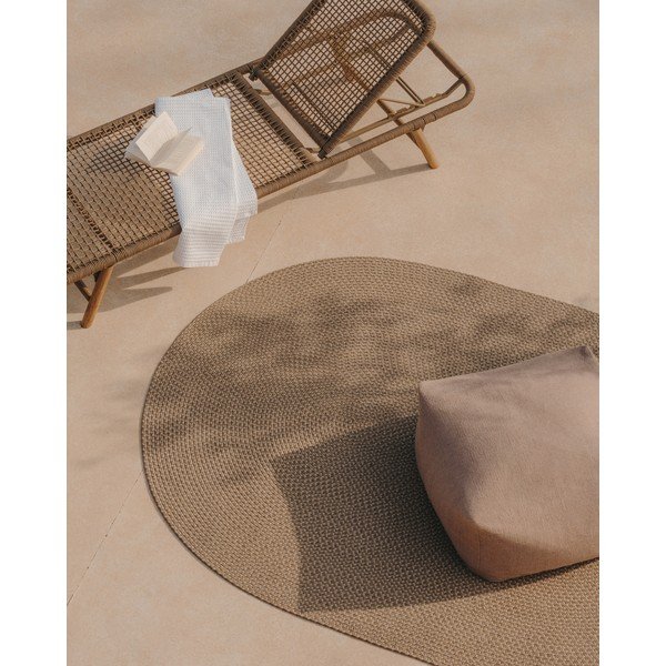 Beež õuevaip taaskasutatud kiududest 160x230 cm Rodhe - Kave Home-image-1
