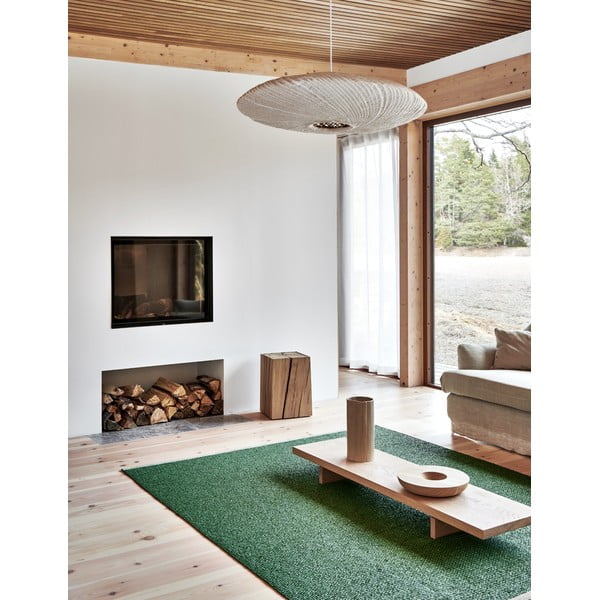 Roheline sise/välisvaip 70x300 cm Mono Leaf Oregano – Pappelina-image-1