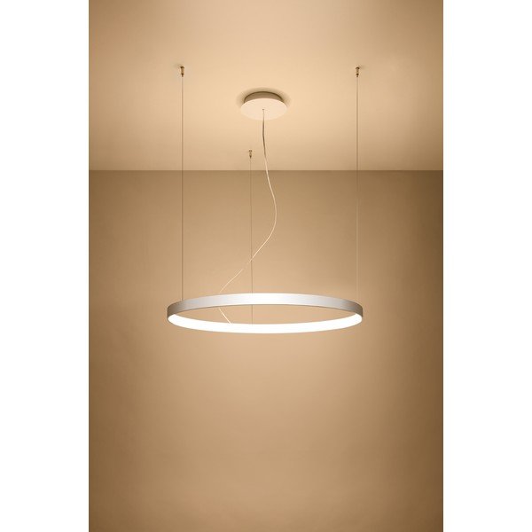 Valge rippvalgusti , ø 80 cm Ganica - Sollux-image-2