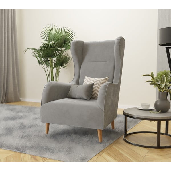 Helehall sametist tugitool Carole - Ropez-image-3