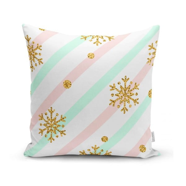 Jõulupadjapüür Pinky Snowflakes, 42 x 42 cm - Minimalist Cushion Covers