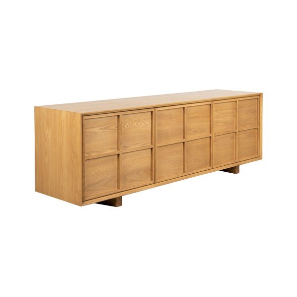 Saarepuidust TV-alus 160x54x42 cm Raster - Zuiver-image-1