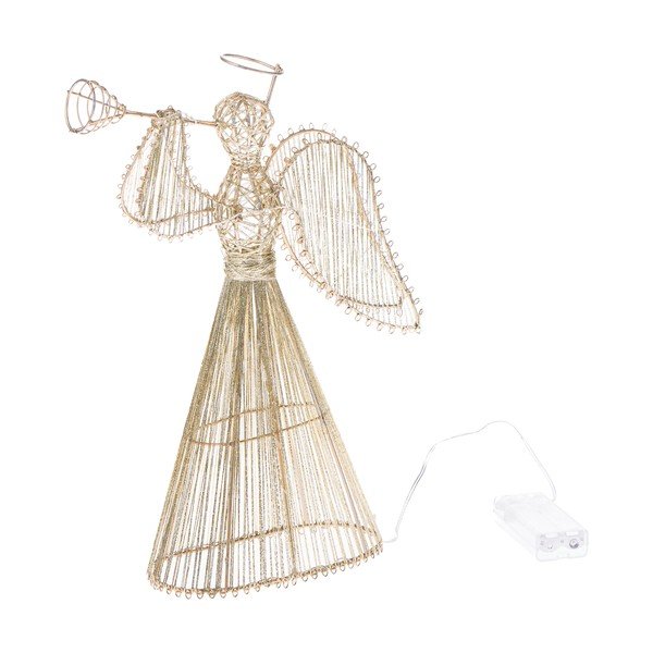 Kuldne patareitoitel valgusdekoratsioon Angel – Dakls