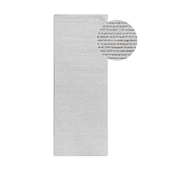 Valge käsitsi kootud villane vaip 80x200 cm Francois – Villeroy&Boch