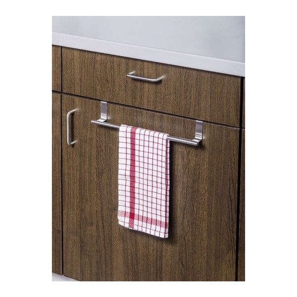 Hõbedane käterätiku hoidja rippuv kroomitud teras Over the Door – Wenko-image-3