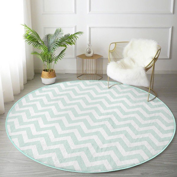 Mündivärvi pestav ümmargune vaip, sobitub robottolmuimejaga ø 100 cm Comfort - Mila Home-image-1
