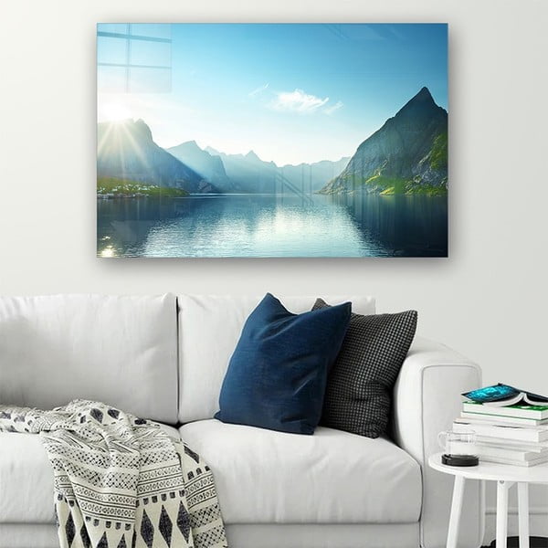 Klaasist maal 100x70 cm Fjord - Wallity-image-1