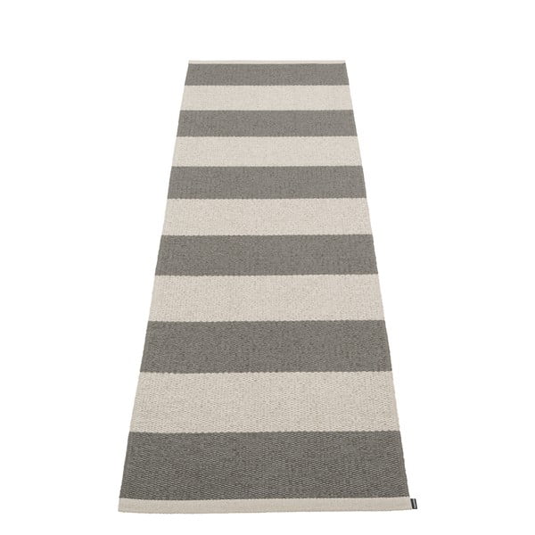 Antratsiitne-kreem sise/välisvaip 70x225 cm Bob Charcoal Linen – Pappelina