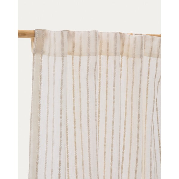 Beež kardin 140x270 cm Arami - Kave Home-image-4