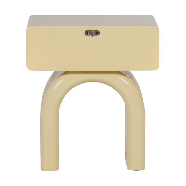 Helekollane läikiv öökapp Zorel - WOOOD-image-4