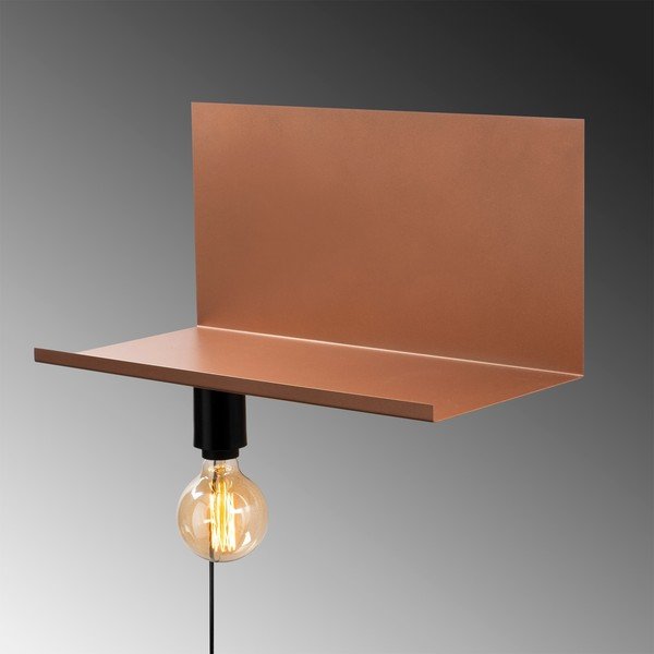 Must/pruun seinavalgusti pistikupesaga – Opviq lights-image-3