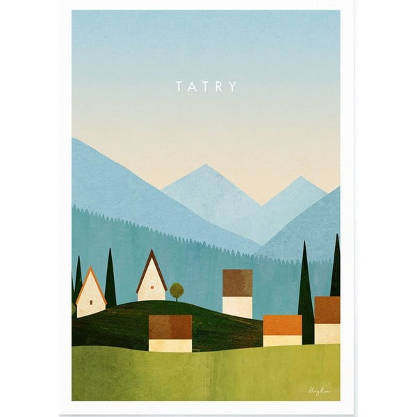 Plakat 50x70 cm Tatry - Travelposter