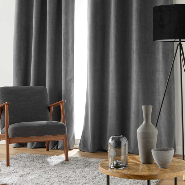 Tumehall sametkardin 140x260 cm Olympe - douceur d'intérieur-image-2