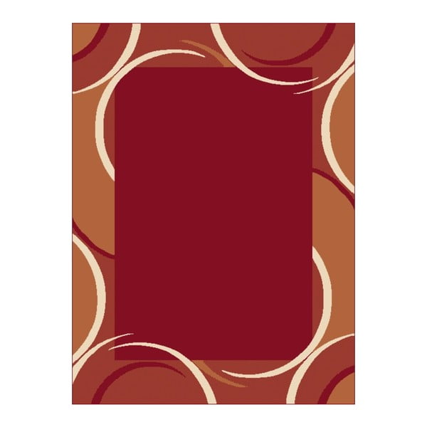Červený koberec s béžovými detaily Hanse Home Prime Pile, 60 x 110 cm
