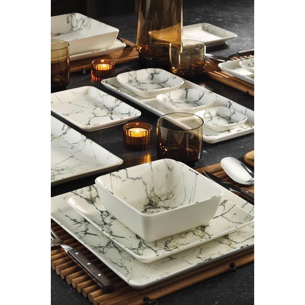 24-osaline portselanist nõudekomplekt Marmor - Kütahya Porselen-image-1