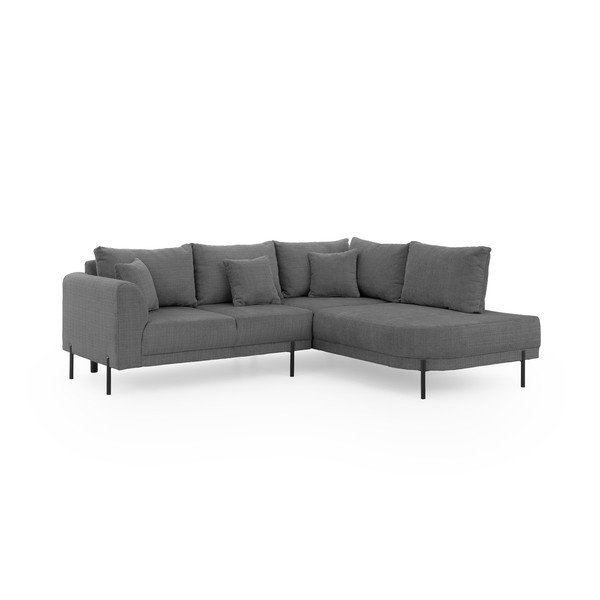 Tumehall šenillist nurgadiivan (parempoolne/L-kujuline) Mauris - Ropez-image-2