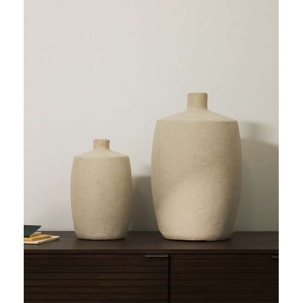 Kreemikas papjeemašeest vaas (kõrgus 26 cm) Mireni - Kave Home-image-1