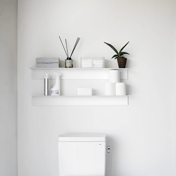 Valge metallist riiul 90 cm - YAMAZAKI-image-3