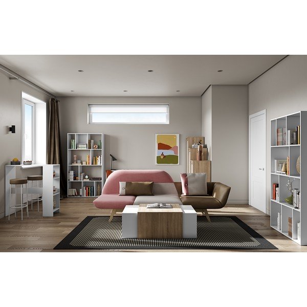 Valge baarilaud 94x40 cm Gavarnie - TemaHome-image-1