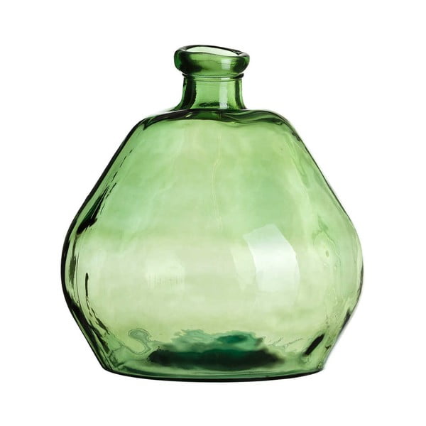 Zelená skleněná dekorativní láhev Tropicho, výška 50 cm
