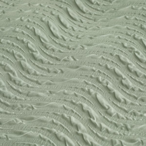 Roheline pikendatud krepp-voodipesu kaheinimesevoodile 230x220 cm Heatset Wave - Catherine Lansfield-image-4