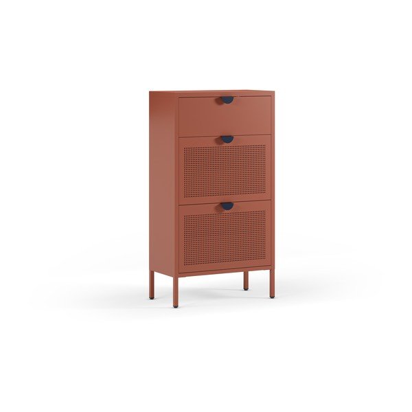 Metallist kingariiul terrakota värvi 60x110x30 cm Sayla - Marckeric