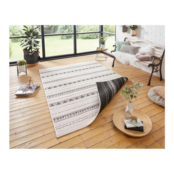 Must ja kreemjas välisvaip , 160 x 230 cm Bahamas - NORTHRUGS-image-4