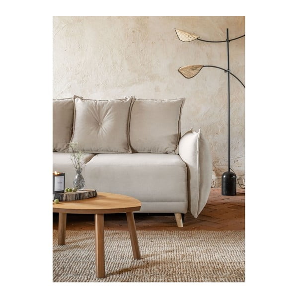 Beež velvetist nurgadiivanvoodi (muutuv nurk) Lazy Lukka - Miuform-image-4