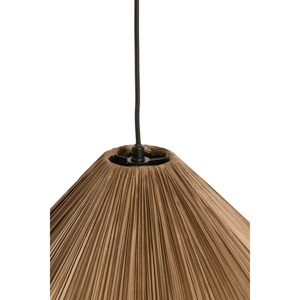 Pruun ripplamp tekstiilist varjuga, ø 12 cm Verita - Light & Living-image-3