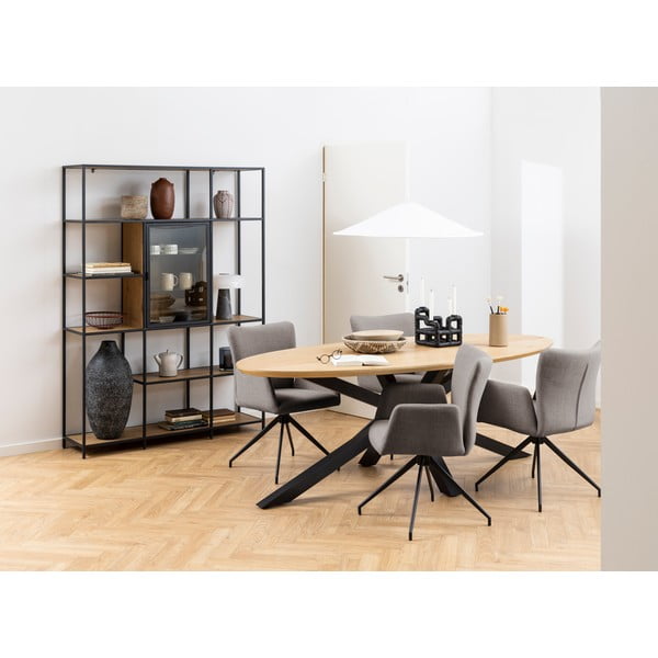 Hallid pöörlevad söögitoolid 2-st komplektis Laura - Actona-image-2