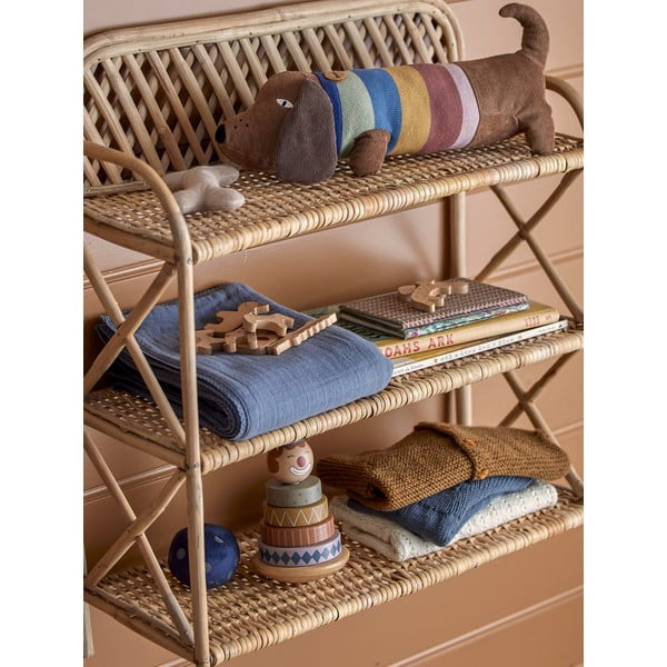 Tumesinine puuvillane beebitekk 100x80 cm Muslin - Bloomingville Mini-image-1