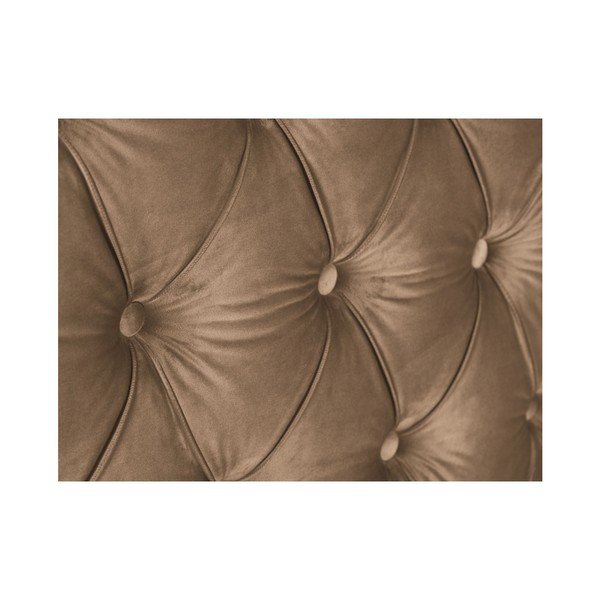 Tmavě béžové čelo postele Mazzini Sofas Cloves, 160 x 120 cm-image-4