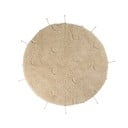 Kreem puuvillane ümmargune vaip ø 100 cm Moon Multishape – Lorena Canals