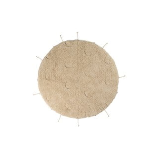 Kreem puuvillane ümmargune vaip ø 100 cm Moon Multishape – Lorena Canals
