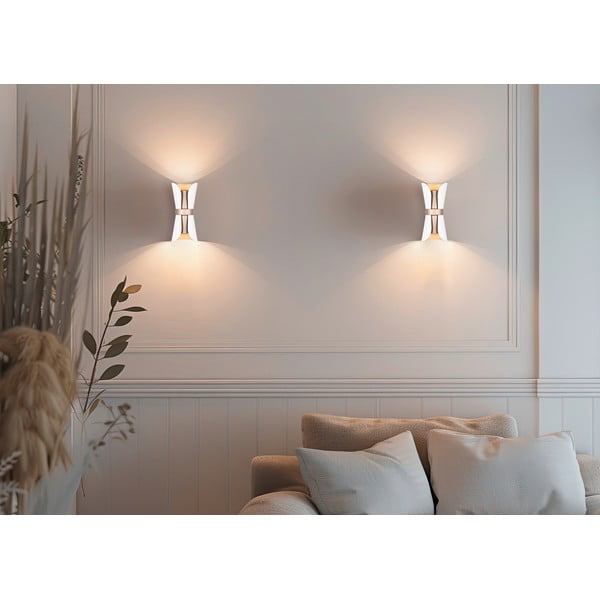 Valge-pronksivärvi seinavalgusti Coat - Trio-image-1