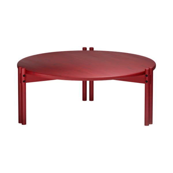 Punane ümmargune kohvilaud ø 80 cm Sticks - Karup Design