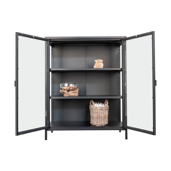 Must metallist vitriinkapp 80x101,5 cm Brisbane - House Nordic-image-2