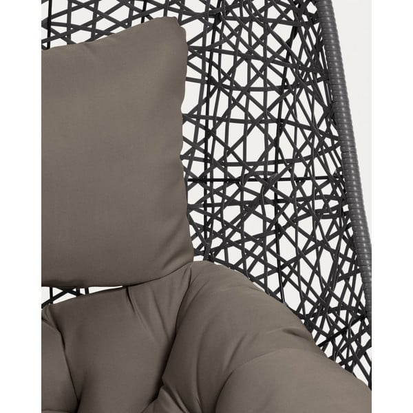 Tumehall rippuv aiatool tehisrotangist Florina - Kave Home-image-3