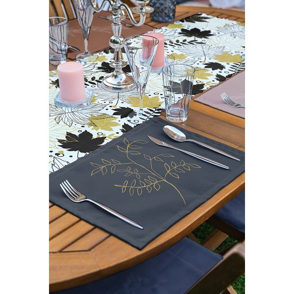 4 riidest taldrikutest ja jooksjast koosnev komplekt - Minimalist Home World-image-3