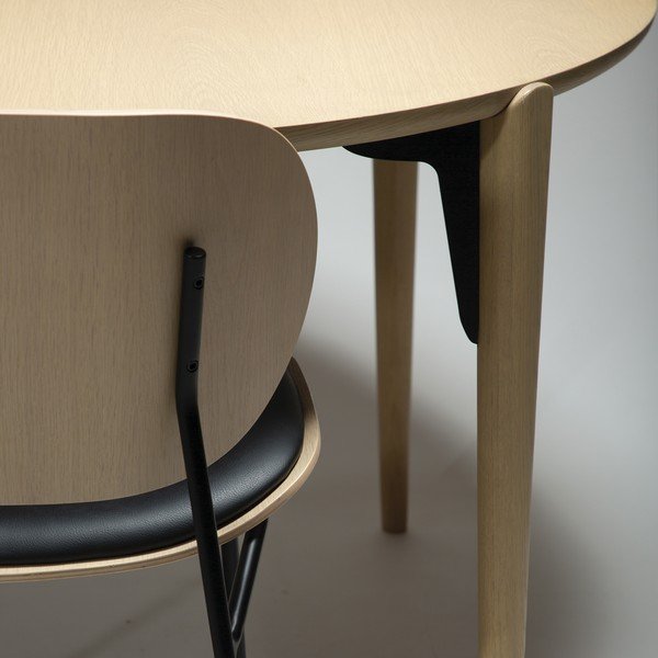 Ümmargune söögilaud tammepuust dekooriga ø 122 cm Paragon - DAN-FORM Denmark-image-1