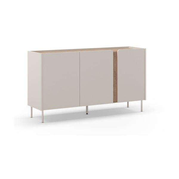 Kreem tammespoonist kummut 150x82,5x40,5 cm Lucile - Marckeric-image-2