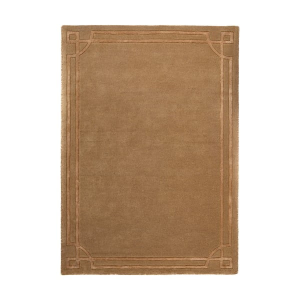 Terrakottapunane käsitsi kootud villane vaip 120x170 cm Gatsby - Flair Rugs