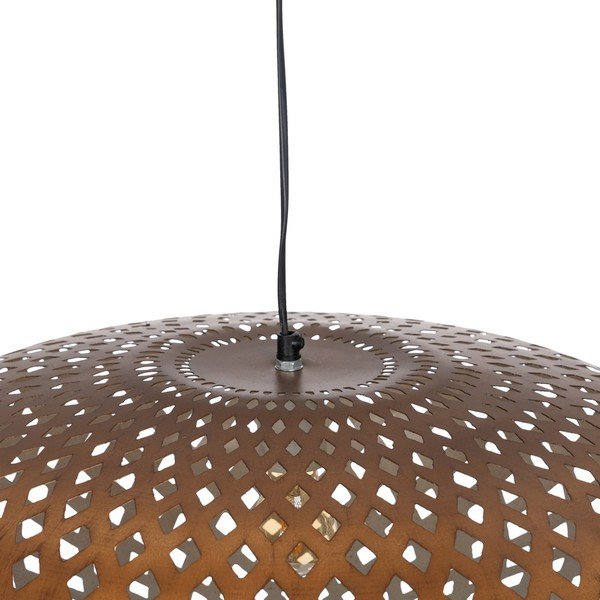 Kuldne rippvalgusti metallist varjuga ø 56 cm - Ixia-image-4