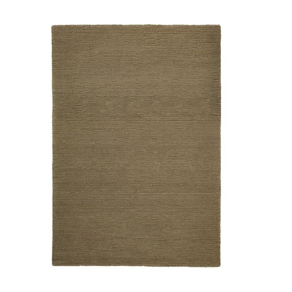 Khaki värvi käsitsi kootud villane vaip 120x170 cm Harris Boucle - Flair Rugs