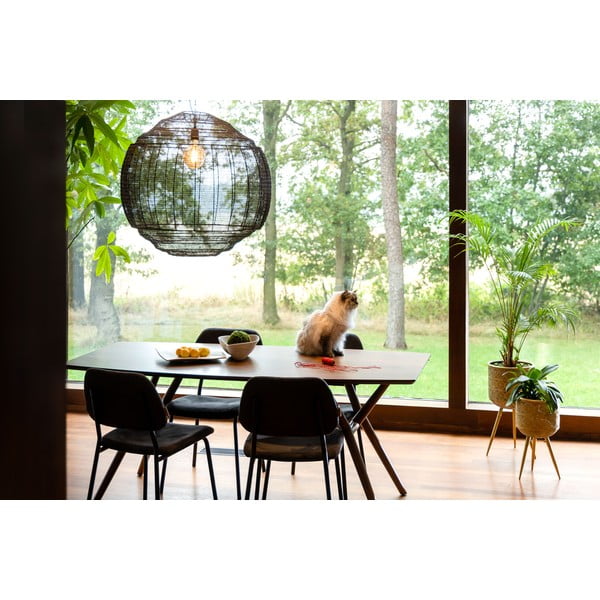 Must rippvalgusti ø 70 cm Meezan - Dutchbone-image-4