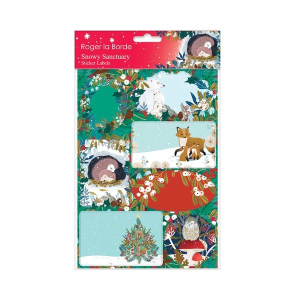 Kingi nimesiltide komplekt jõulumotiiviga Snowy Sanctuary – Roger la Borde-image-2