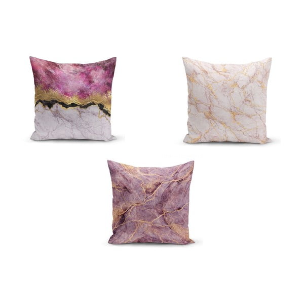 3 padjapüüri komplekt Pinkie Cassie, 45 x 45 cm - Minimalist Cushion Covers
