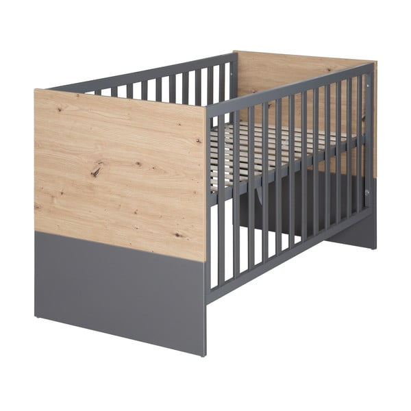 Halli ja naturaalset värvi võrevoodi 60x120 cm Anna - Roba